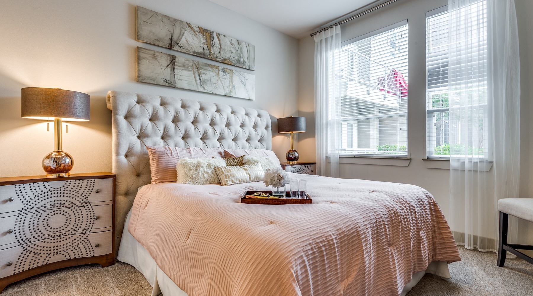 Beautiful bedrooms to fit every need a bedroom with a bed and two nightstands